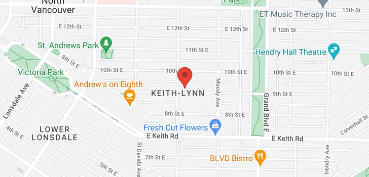 map of 414 E 9TH STREET